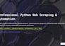 do dynamic web scraping and data extraction using python